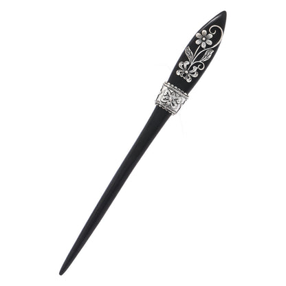 Vintage Ebony updo chopsticks simple antique silver ancient style hair accessories new Chinese ancient costume cheongsam hairpin
