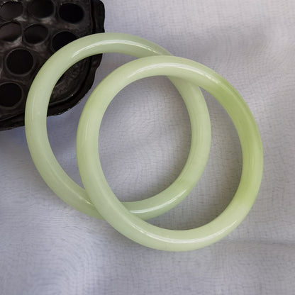 Imitation Chalcedony Bracelet Round Thick Jingle Bracelet New Chinese Style Cheongsam Accessories Guifei Bracelet Guofeng Bracelet Accessories Bracelet