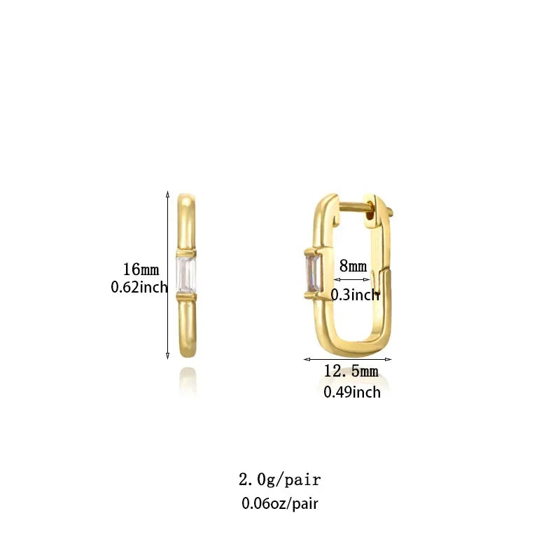 Cross-Border Exclusive Supply of Versatile and High-End Ear Cuffs with an Instagram-Worthy Style, Featuring a Fashionable and Simple U-Shaped Design with Diamond Accents and a Unique Ear Cuff Earring Set