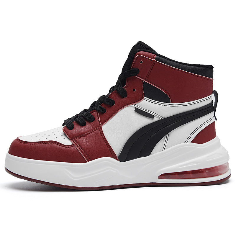 Cross-Border New Men's Shoes High-Top Trendy Shoes Large Size Men's Air Cushion Sports Casual Shoes Student Sneakers 1926 Wholesale