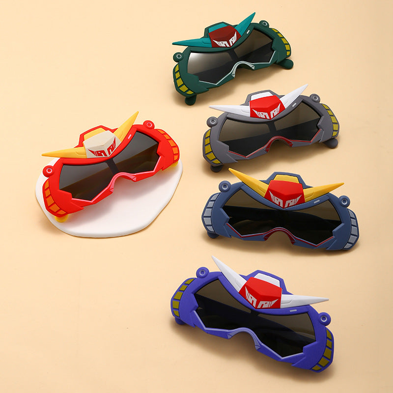 2026 New Soft Silicone Kidsren's Sunglasses for Outdoor Travel, Fashionable Cartoon Kidsren's Polarized Sunglasses with Uv Protection