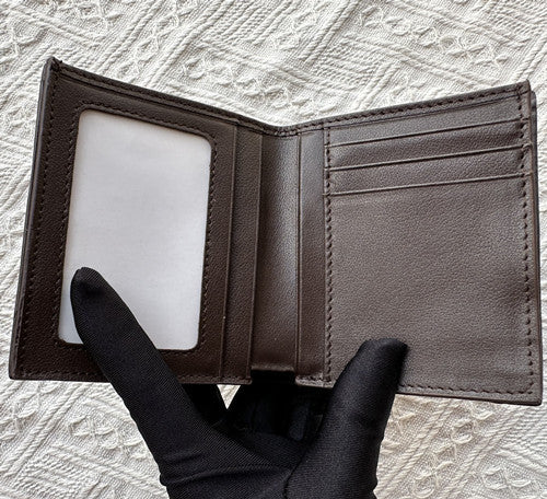 Cross-border Fashion Real Snakeskin Luxury Men's Business Two-fold Wallet Card Holder Large Capacity Wallet Travel Portable