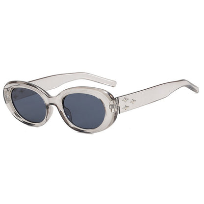 New Three-Star Oval European and American Sunglasses for Women Internet Celebrity Ins Sexy Gm Anti-Uv Sunglasses for Women 8350
