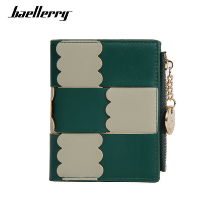 New Women's Short Wallet, Cute, Compact Card Slot, Short Card Holder, Exquisite and Simple Id Bag, Coin Purse for Women
