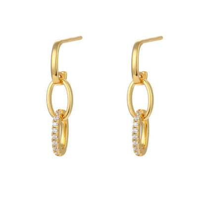 Cross-Border Exclusive Supply of Versatile and High-End Ear Cuffs with an Instagram-Worthy Style, Featuring a Fashionable and Simple U-Shaped Design with Diamond Accents and a Unique Ear Cuff Earring Set