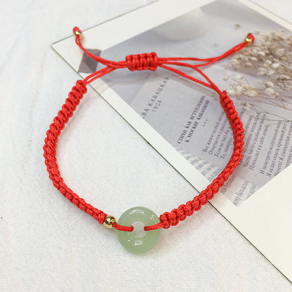 New Chinese Style Design Sense Plum Blossom Woven Bracelet for Women Chinese Style Adjustable Woven Hand Rope Gifts Hand Woven Rope
