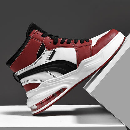 Cross-Border New Men's Shoes High-Top Trendy Shoes Large Size Men's Air Cushion Sports Casual Shoes Student Sneakers 1926 Wholesale
