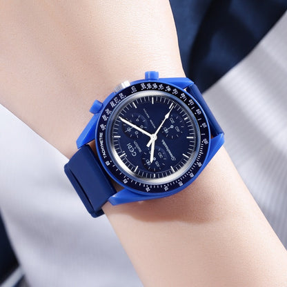 GEDI GEDI Fashion Candy Color Silicone Tape Middle School Students' High Color Value Large Dial Quartz Sports Watch 31020