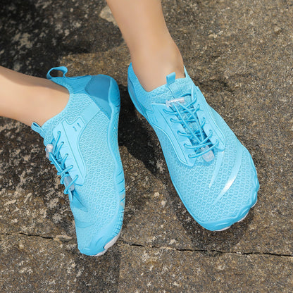 New Outdoor Beach Shoes Swimming Diving Wading Shoes Couple Non-slip Tracing Shoes Hiking Five Finger Fitness Hiking Shoes