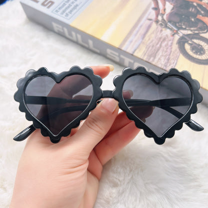 Children's Heart Sunglasses for Boys and Girls, Anti-Uv Sunglasses, Cute Girls, Peach Heart, Kidsren's Glasses Factory, Kidsren