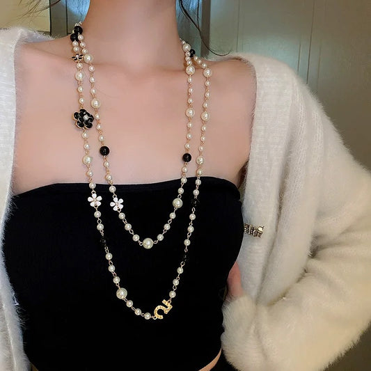 Serena Pearl Layered Necklace | মেয়েদের প্রিমিয়াম মাল্টি-লেয়ার মুক্তার নেকলেস