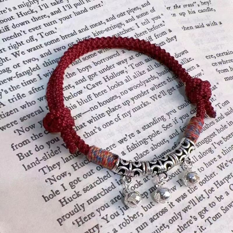New Chinese Style Design Sense Plum Blossom Woven Bracelet for Women Chinese Style Adjustable Woven Hand Rope Gifts Hand Woven Rope