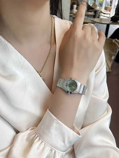 Source Factory Constellation Steel Band Women's Quartz Watch High-End Waterproof Fashion Cross-Border Diamond Bezel Girls' Watch