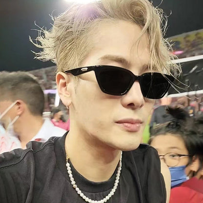New Stylish Men's Cat-Eye Sunglasses with Small Frames, Elegant and High-End Sunglasses, New Versatile Trendy Glasses