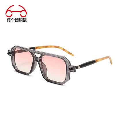 You, me, him, cross-border trend, retro, literary and modern sunglasses, Instagram street flat glasses, fashion sunglasses T2622