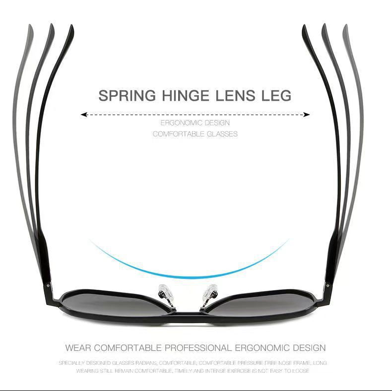 New Polarized Men's Driving, Fishing, High-Definition Day and Night Color-Changing Trendy Anti-Uv Sunglasses