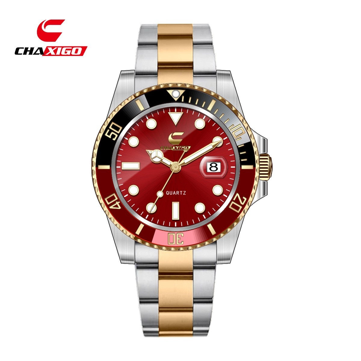 Swiss CHAXIGO quartz watch cross-border watch wholesale new green water ghost quartz luminous waterproof men's watch