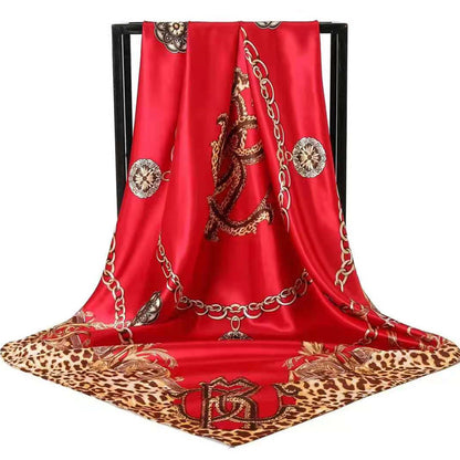 Double-sided scarf 90 square scarf summer women's thin decorative versatile small scarf shawl scarf scarf