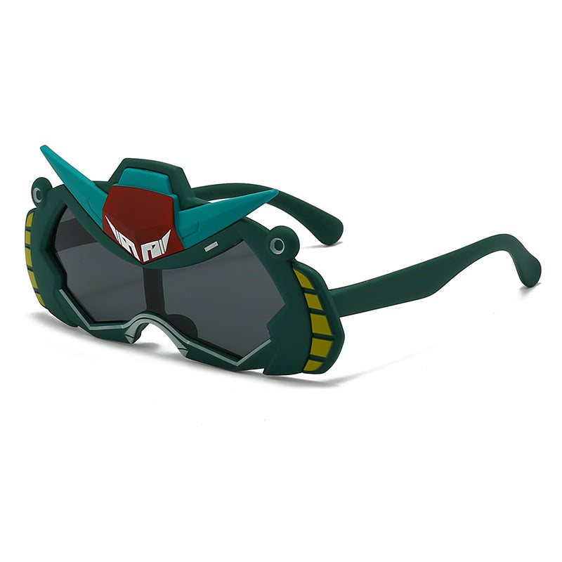 2026 New Soft Silicone Kidsren's Sunglasses for Outdoor Travel, Fashionable Cartoon Kidsren's Polarized Sunglasses with Uv Protection