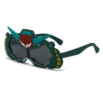 2026 New Soft Silicone Kidsren's Sunglasses for Outdoor Travel, Fashionable Cartoon Kidsren's Polarized Sunglasses with Uv Protection