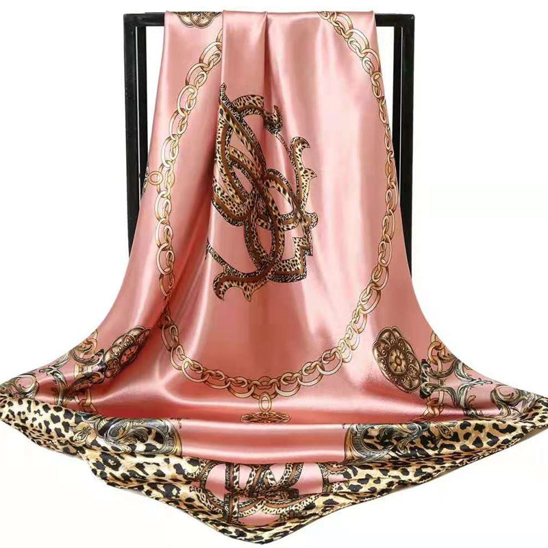 Double-sided scarf 90 square scarf summer women's thin decorative versatile small scarf shawl scarf scarf