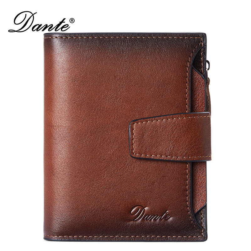 New men's wallet driver's license integrated first layer cowhide anti-theft credit card degaussing leather wallet cross-border explosions