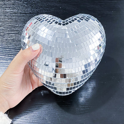 Chain love Disco ball Disco love glass decorations party reflective atmosphere products Christmas