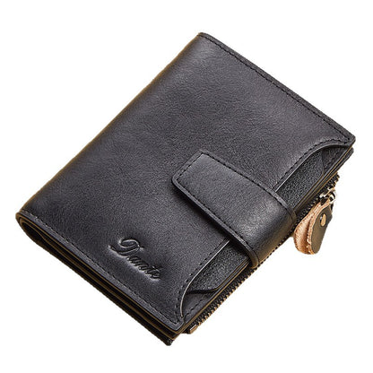 New men's wallet driver's license integrated first layer cowhide anti-theft credit card degaussing leather wallet cross-border explosions