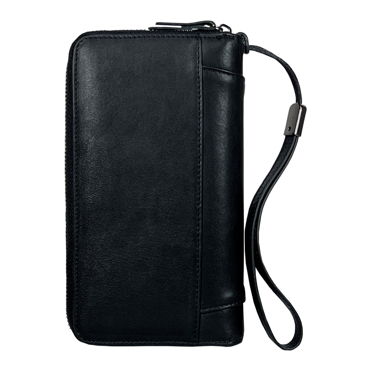 Dropshipping Spot Oil Wax Leather Single Pull Bag First Layer Genuine Leather Long Zipper Bag Retro Hot Selling Cross-Border Wallet