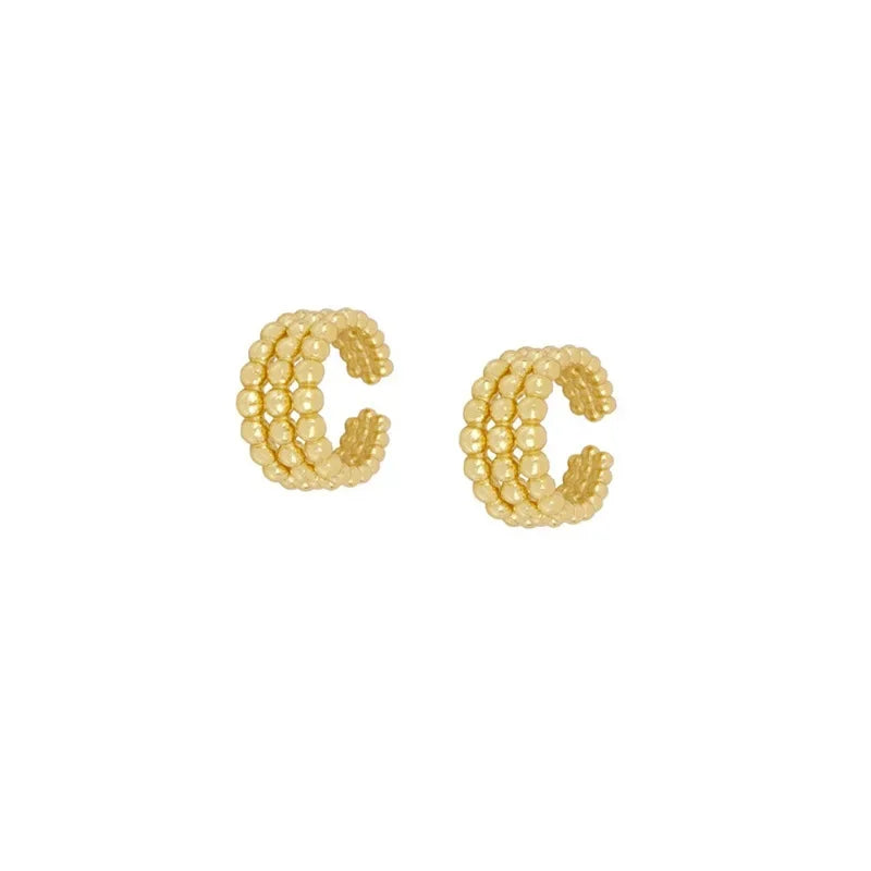 Cross-Border Exclusive Supply of Versatile and High-End Ear Cuffs with an Instagram-Worthy Style, Featuring a Fashionable and Simple U-Shaped Design with Diamond Accents and a Unique Ear Cuff Earring Set