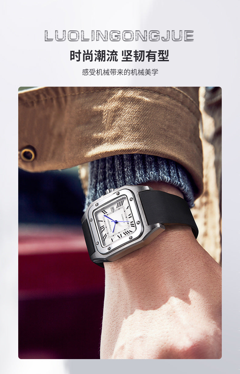Hollow striped shandushi automatic mechanical wholesale men's watch men's atmospheric large dial waterproof mechanical watch