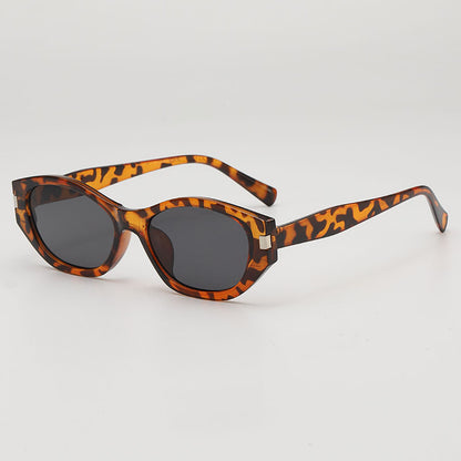 Fashion Retro Cat's Eye Distinctive Anti-UV Sunglasses Women's High-Level Street Photoshoot Concave Sunscreen Decorative Sunglasses