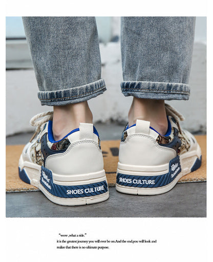 National Trend Men's Shoes 2024 Autum New Breathable Canvas Shoes Men's Niche Original Casual Shoes Sneakers Thick-Soled Student Shoes