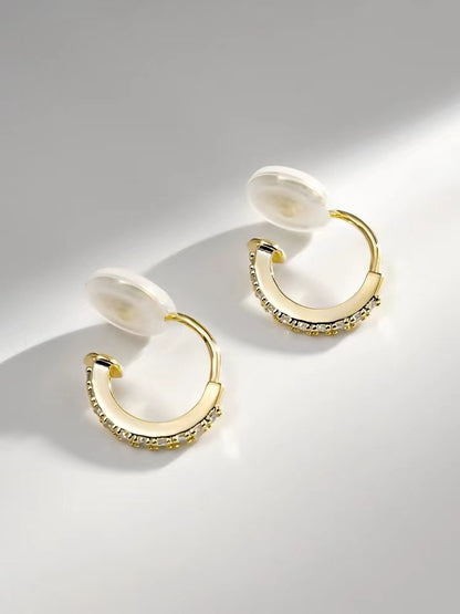 Simple Daily Exquisite Small Ear Clip One-piece Painless Mosquito Incense Plate Earrings Women's Temperament All-match Commuter Ear Accessories