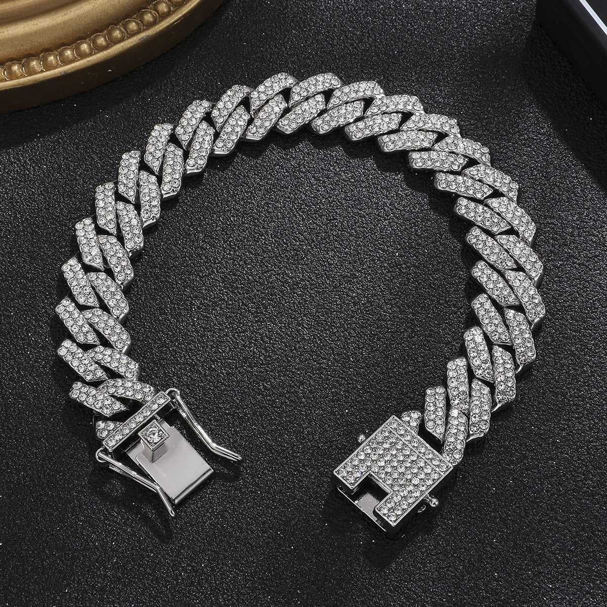 Tiktok Hot-Selling Fashion Casual Men's Watch Full Diamond Watch Men's Factory Price Direct Sale Complete Colors