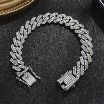 Tiktok Hot-Selling Fashion Casual Men's Watch Full Diamond Watch Men's Factory Price Direct Sale Complete Colors