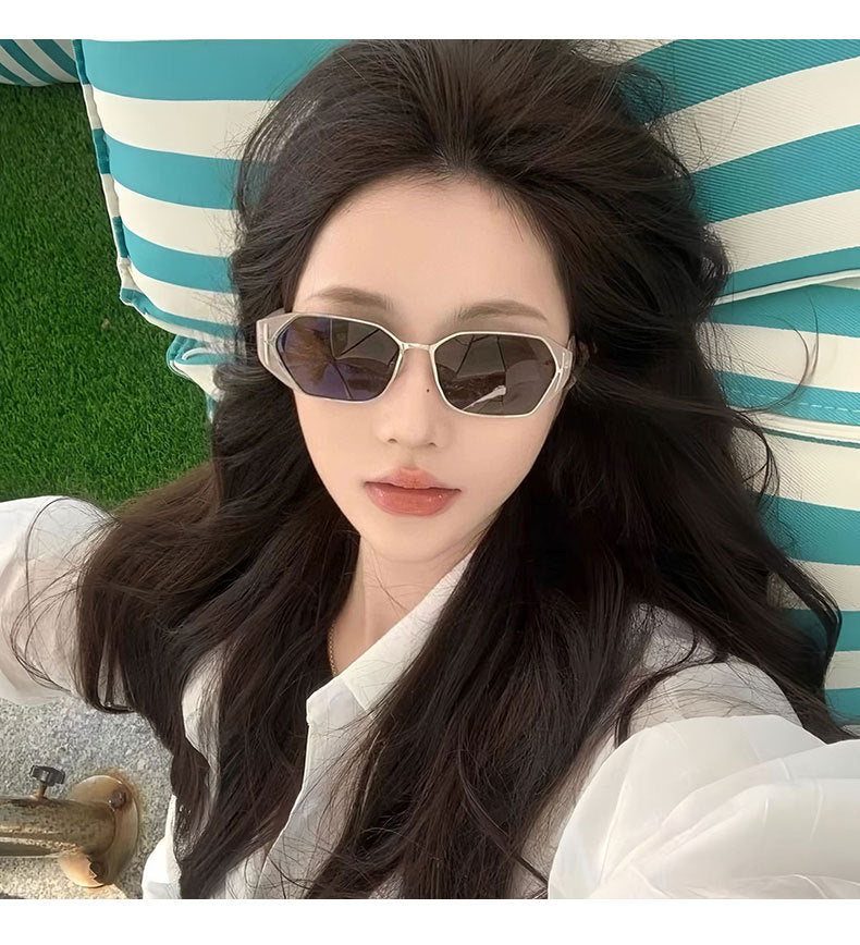 Small ice sunglasses women's high-end sense retro potato glasses 2025 new sunglasses UV protection