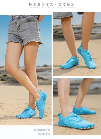 New Outdoor Beach Shoes Swimming Diving Wading Shoes Couple Non-slip Tracing Shoes Hiking Five Finger Fitness Hiking Shoes