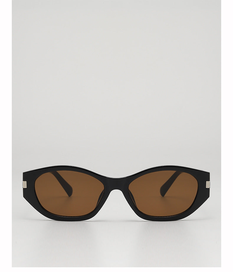 Fashion Retro Cat's Eye Distinctive Anti-UV Sunglasses Women's High-Level Street Photoshoot Concave Sunscreen Decorative Sunglasses