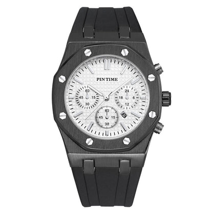 Foreign Trade Products: Men's Watch with Three Dials, Multi-Functional, Sports, Waterproof, Men's Fashion Casual Watch, Cross-Border Hot-Selling Item