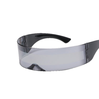 New Futuristic One-Piece Sunglasses, Internet Celebrity Bounce and Stylish European and American Sunglasses, Douyin Live Broadcast
