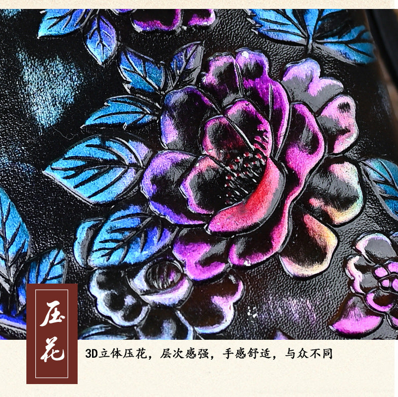 HENGDEWEI Vintage Genuine Leather Women’s Long Wallet | মেয়েদের প্রিমিয়াম লেদার লং ওয়ালেট