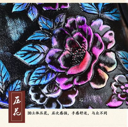 HENGDEWEI Vintage Genuine Leather Women’s Long Wallet | মেয়েদের প্রিমিয়াম লেদার লং ওয়ালেট