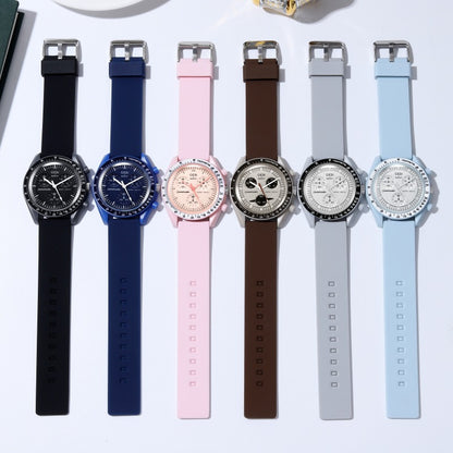 GEDI GEDI Fashion Candy Color Silicone Tape Middle School Students' High Color Value Large Dial Quartz Sports Watch 31020