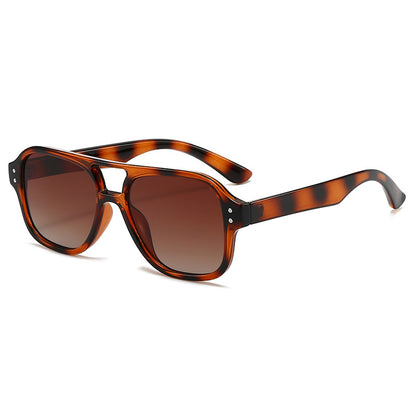 New European and American Ins Internet Celebrity Sunglasses Men's Cross-border Punk Trendy Show Sunglasses Double-beam Sunglasses Women's High-end Sense
