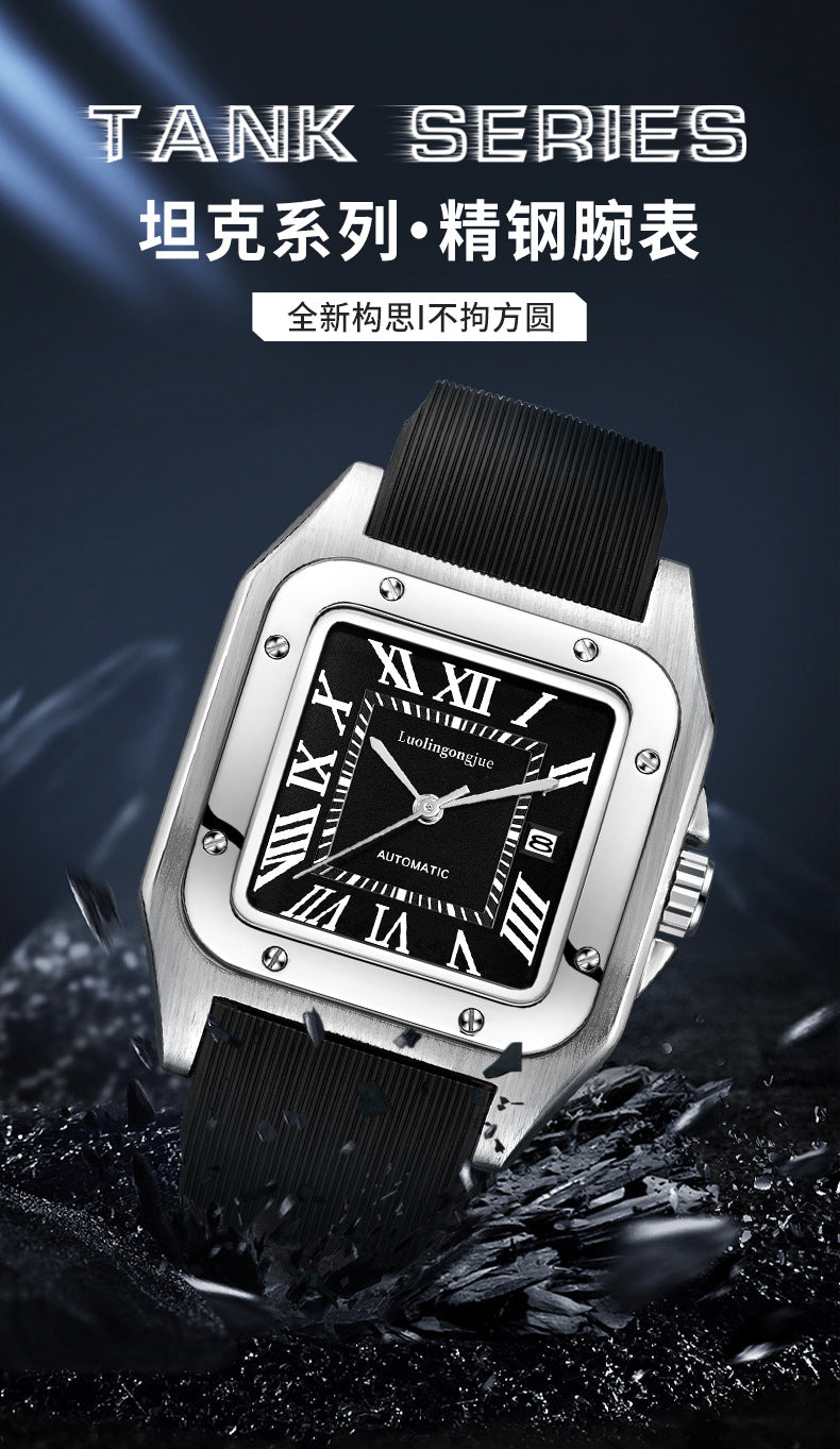 Hollow striped shandushi automatic mechanical wholesale men's watch men's atmospheric large dial waterproof mechanical watch