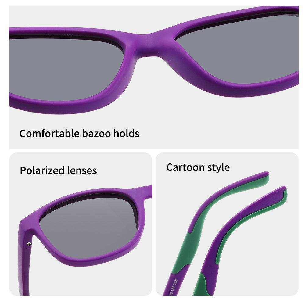 2026 New Children's Polarized Sunglasses Cycling Sunglasses Boys and Girls Sunglasses Outdoor Sports Glasses S707