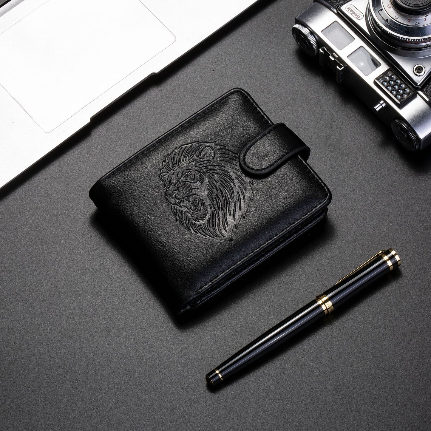 Dropshipping Cross-Border Manufacturer Wholesale Men's Wallet Pu Leather Short Zipper Buckle Wallet New Wallet Coin Purse