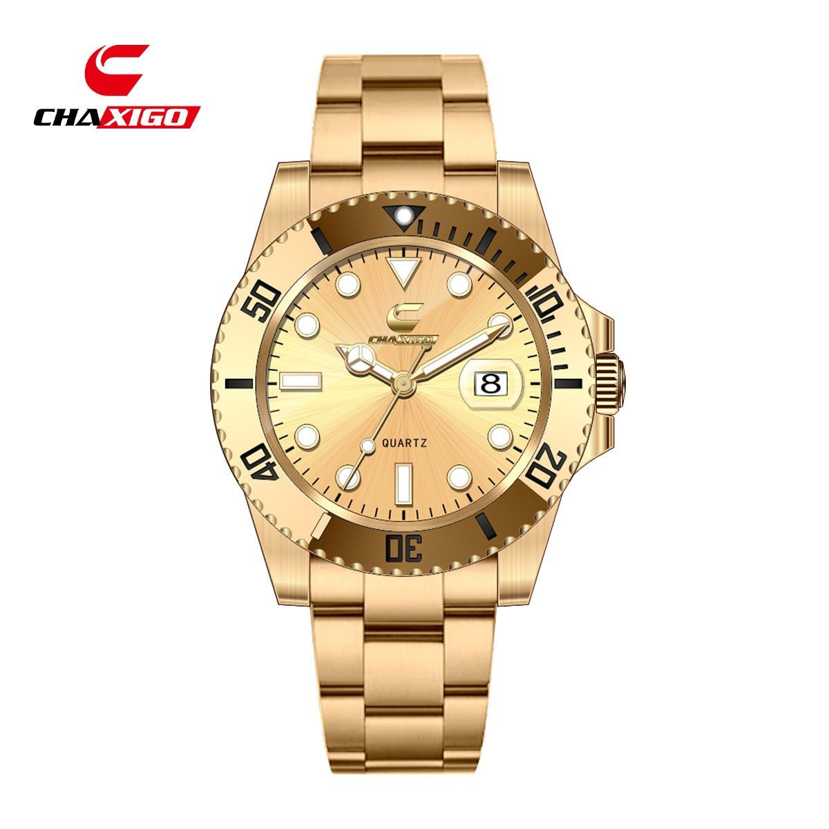 Swiss CHAXIGO quartz watch cross-border watch wholesale new green water ghost quartz luminous waterproof men's watch