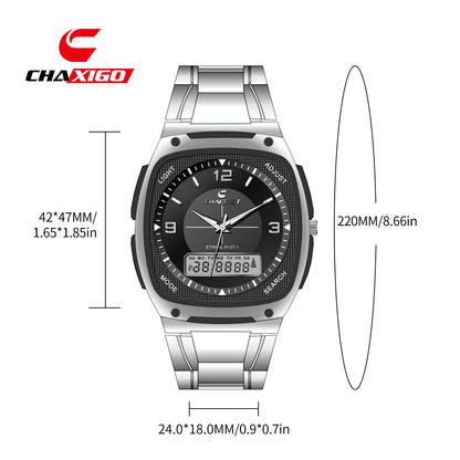 CHAXIGO fashion men's watch luminous waterproof alloy men's square electronic watch a generation of hair